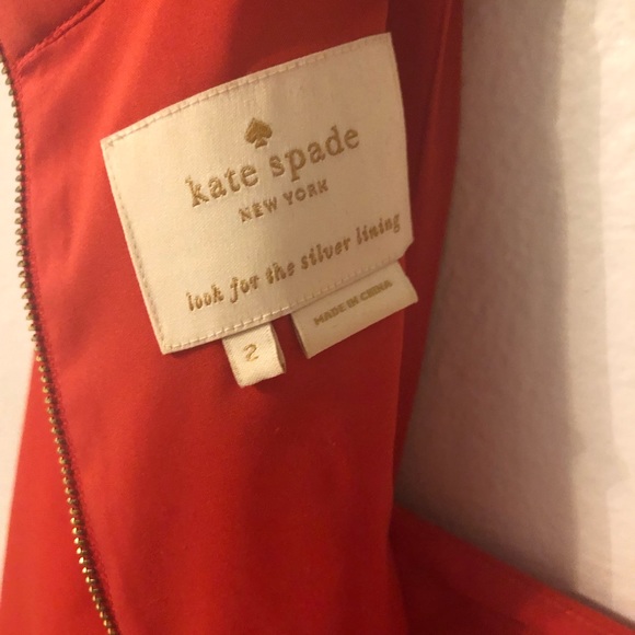 Kate Spade Red Holiday Dress❤️ Sheila Square Neck Dress - Picture 3 of 8